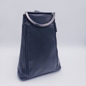 Vintage Jane Shilton Backpack Purse Bag Oblong Top Handle